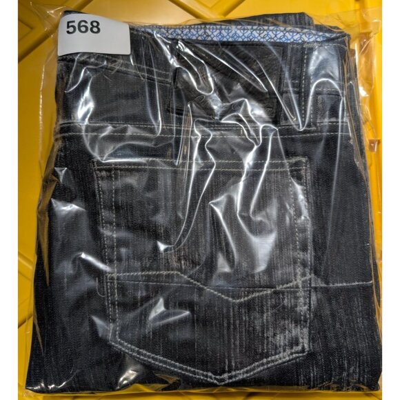 Robert Graham Jeans Mens 34x31 Charcoal Distressed Acid Wash Denim - Picture 10 of 10